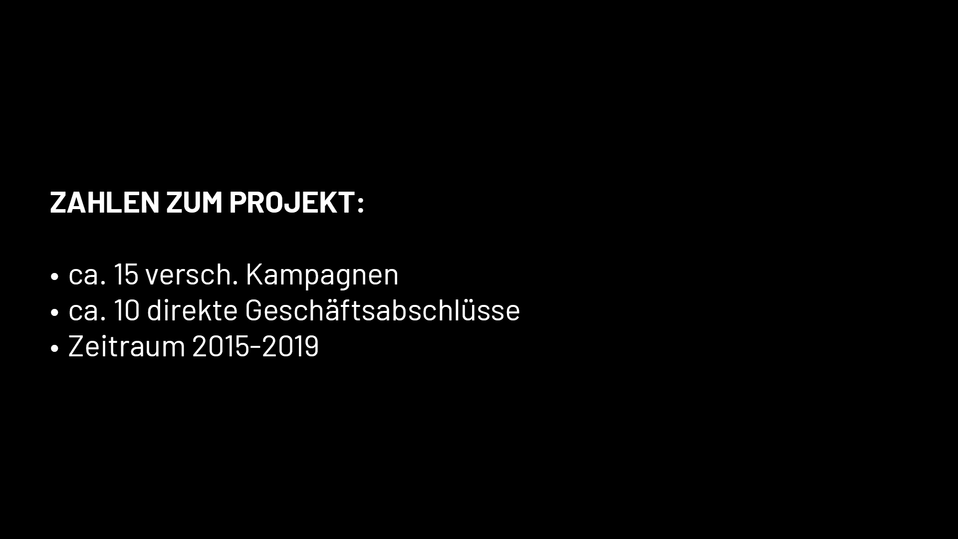 Textfeld Zahlen zum Projekt