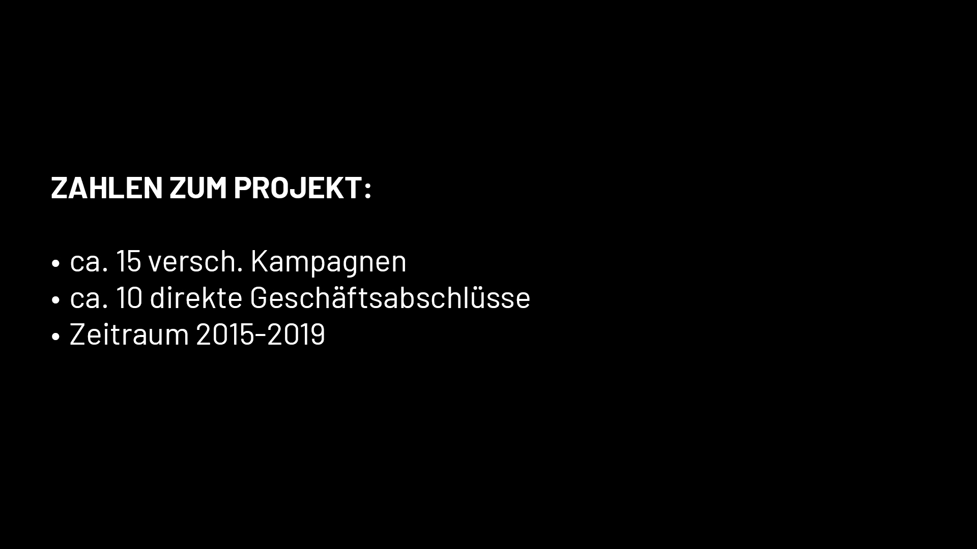 Textfeld Zahlen zum Projekt