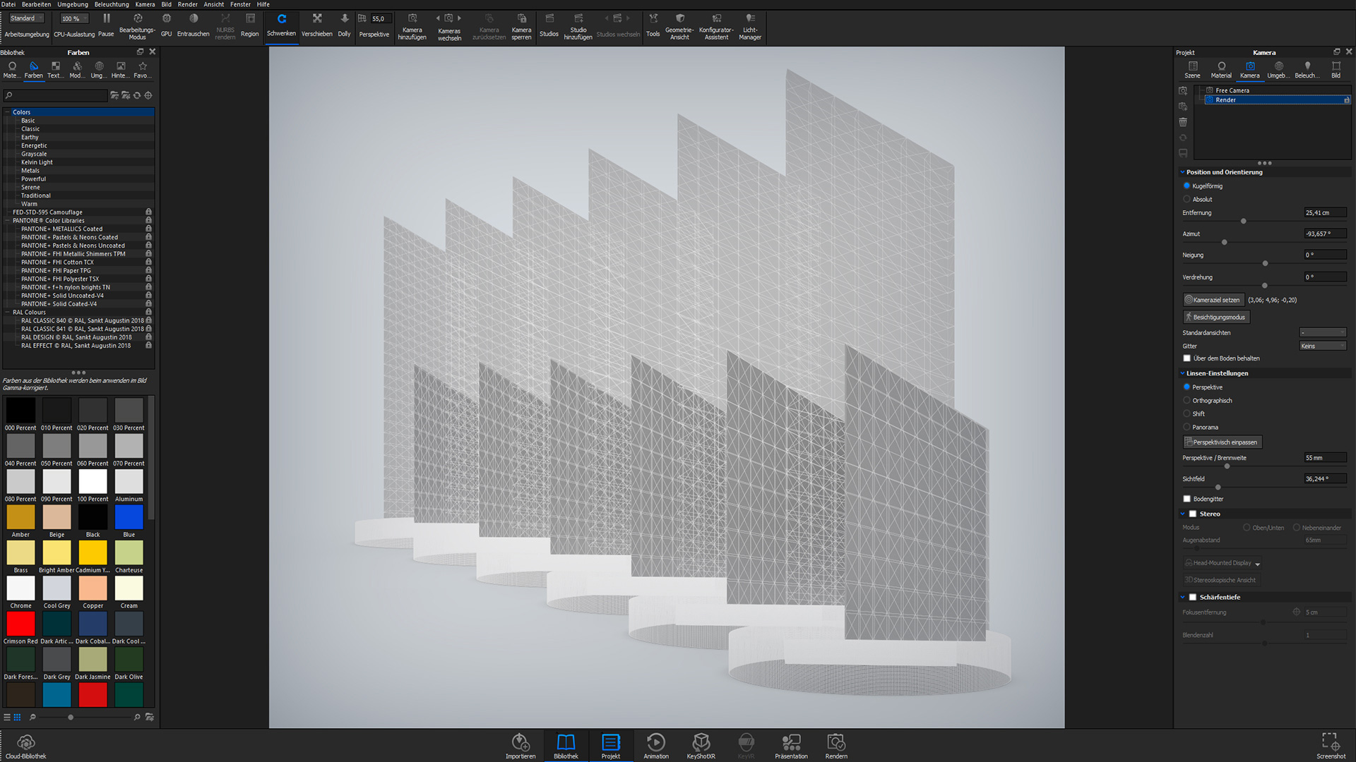 3D Awards Wireframe