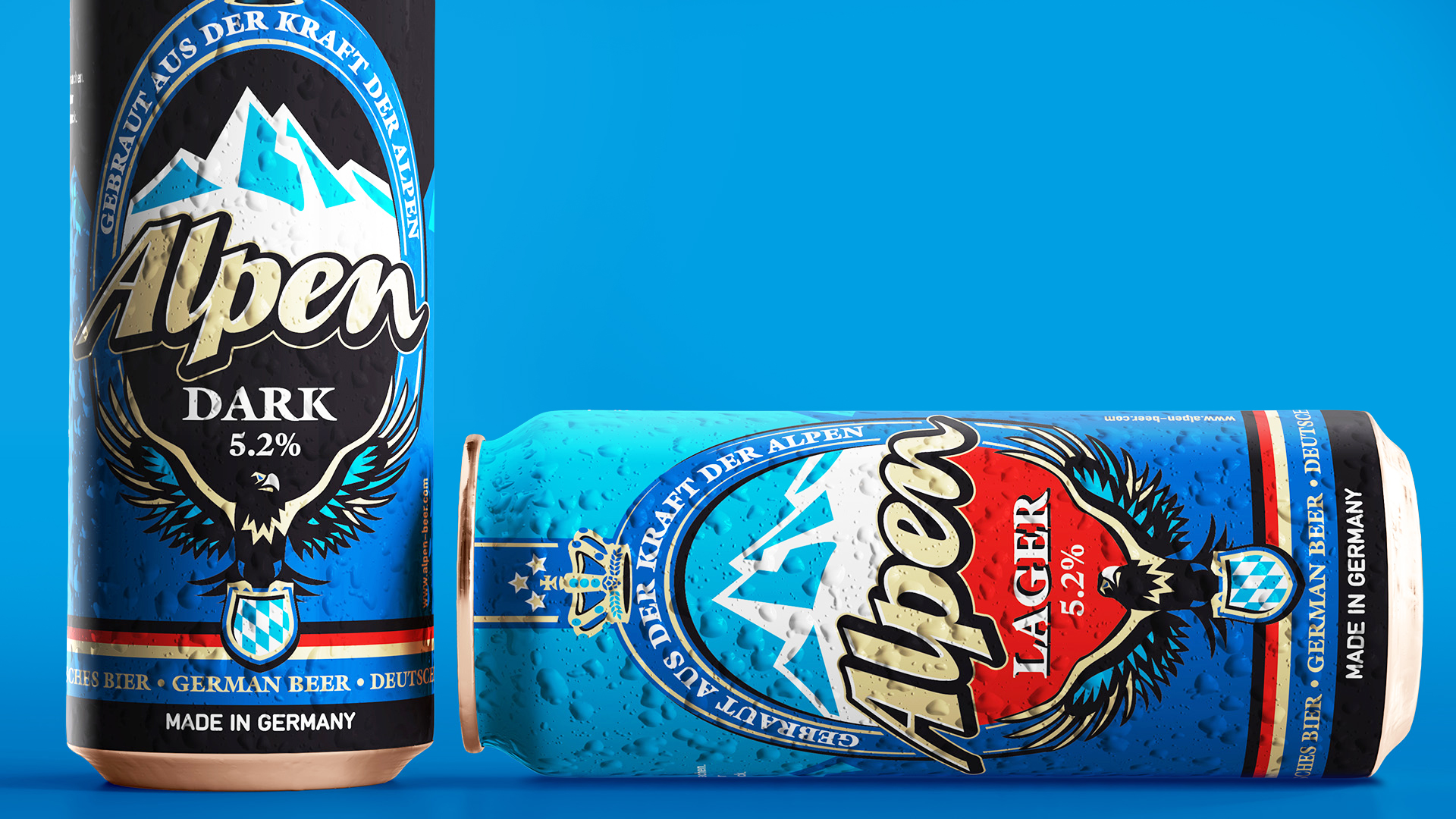 2 Alpen Bier-Dosen