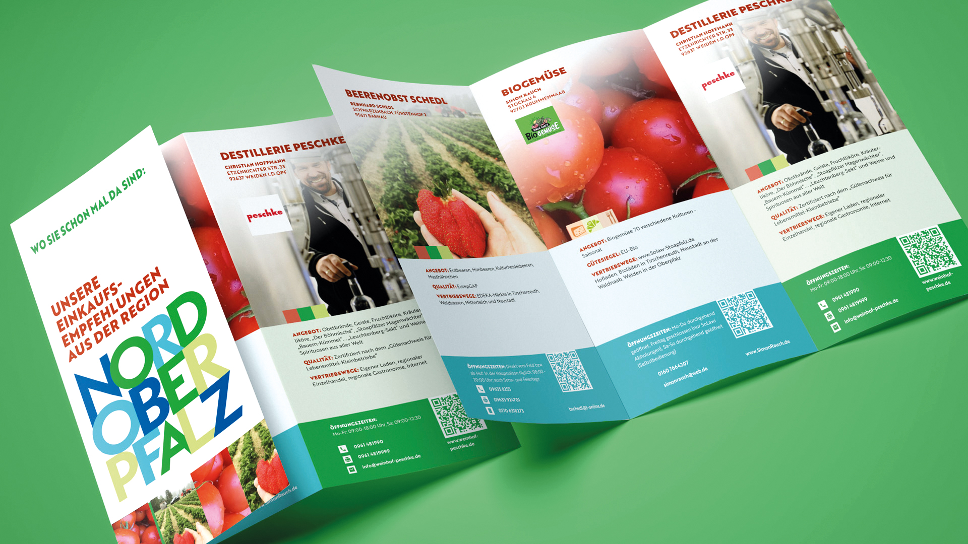 Trifold Flyer beide Seiten