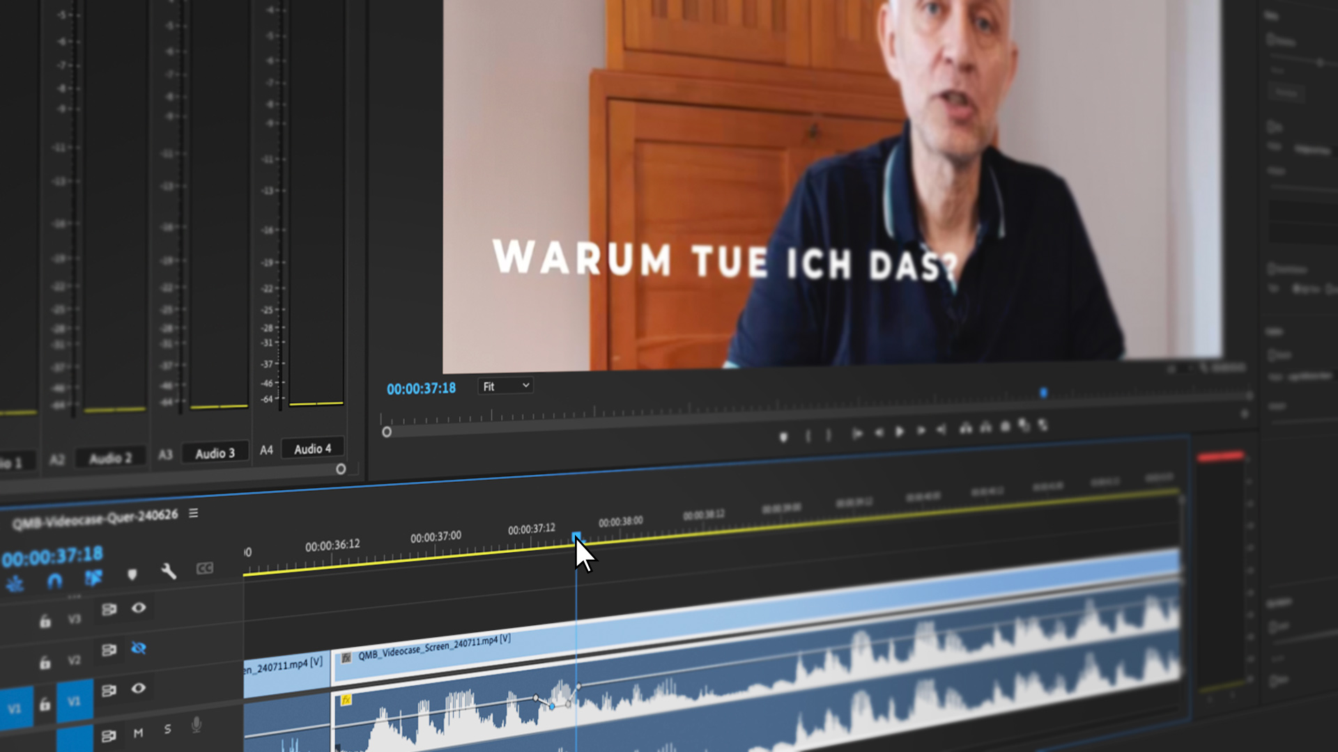 Videobearbeitung im Schnittprogramm