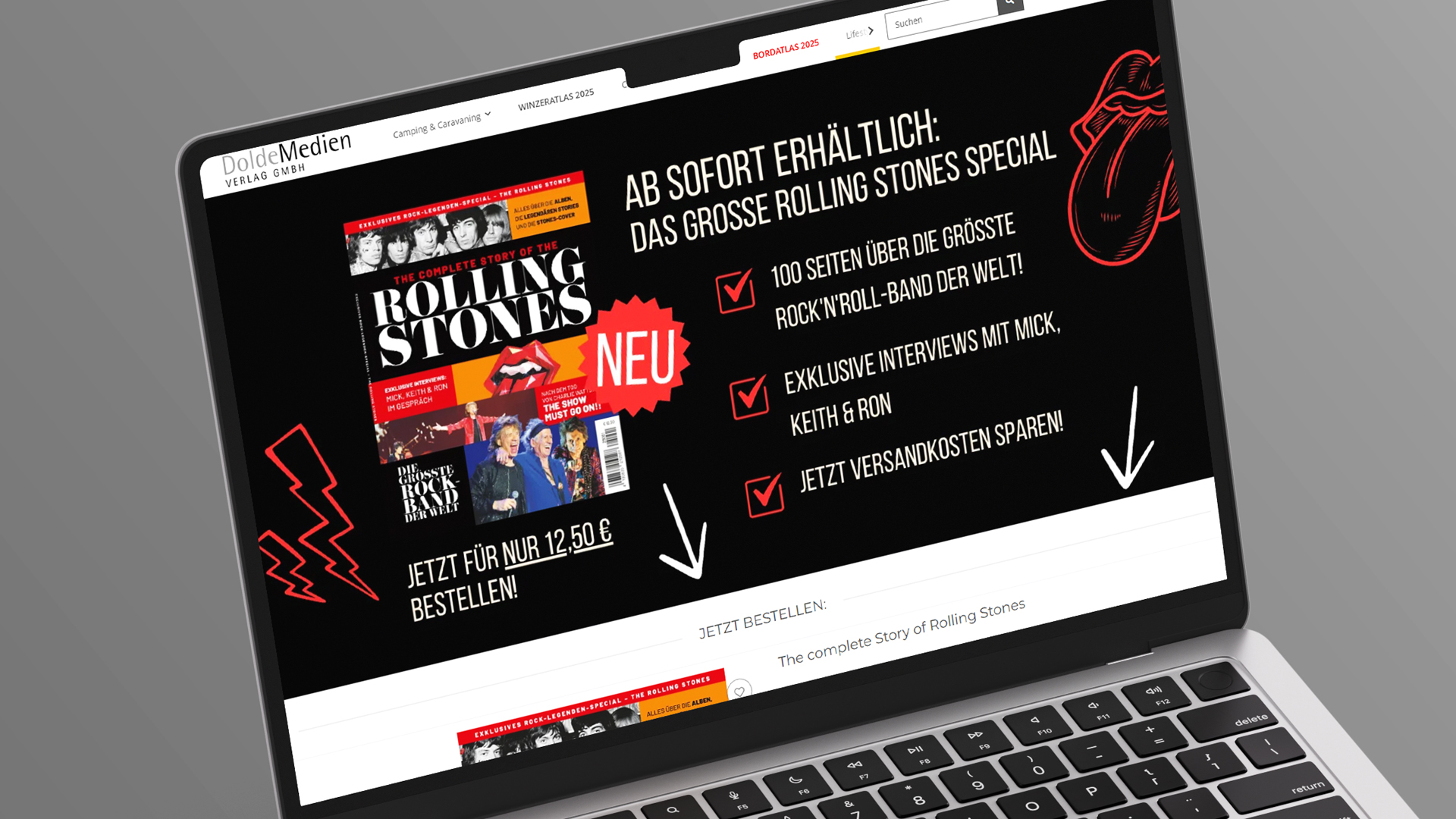 Dolde Verlag-Webseite zum Magazin
